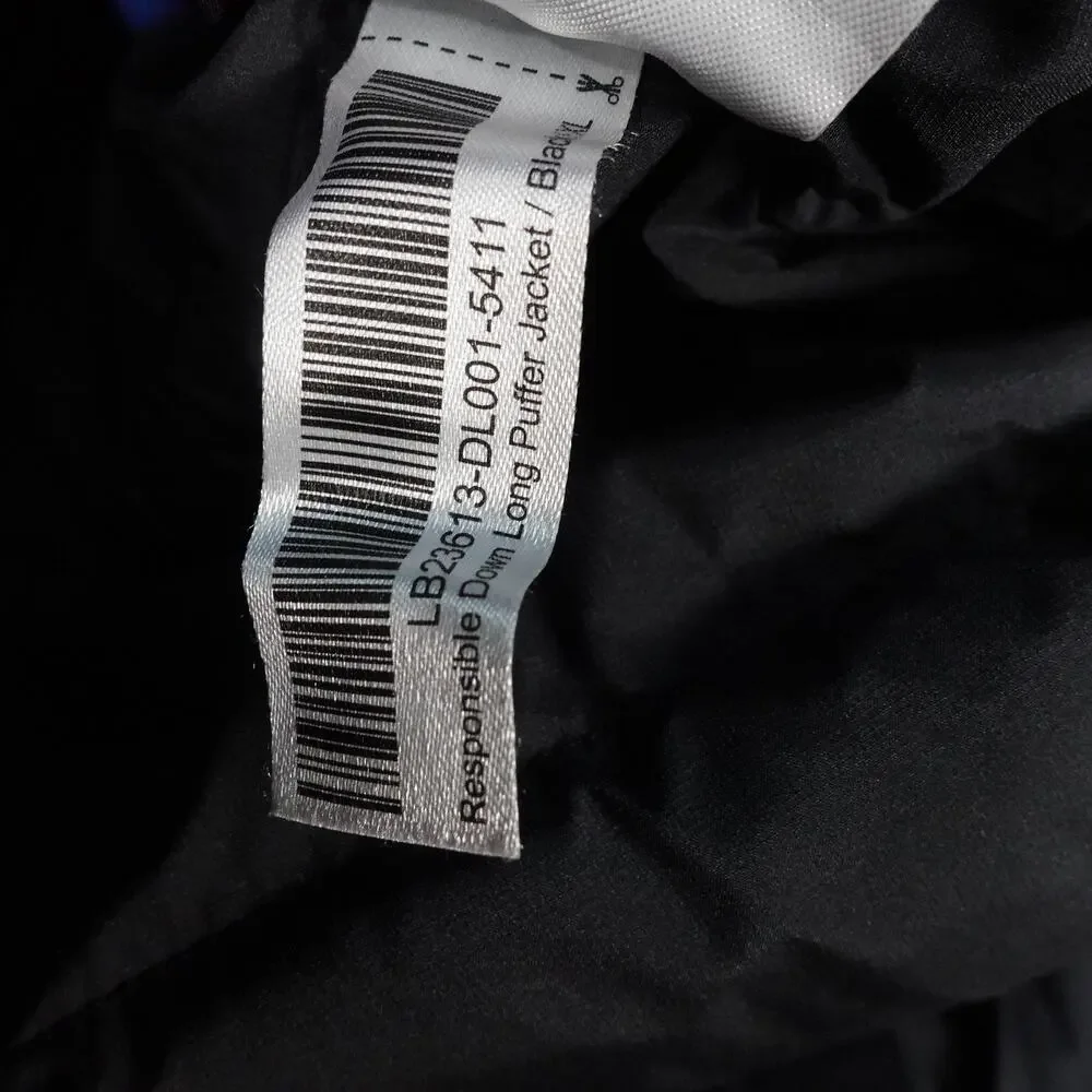 Damaged Quince Women's XL Responsible Down Long Puffer Jacket Hooded Black $200